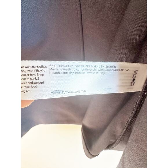 Eileen Fisher NWOT open Front Cardigan Jacket Medium Navy Blue - Picture 3 of 6